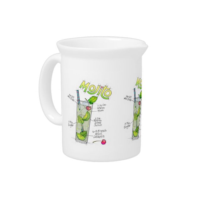 MOJITOS PITCHERS - MOJITO RECIPE COCKTAIL ART (Left)