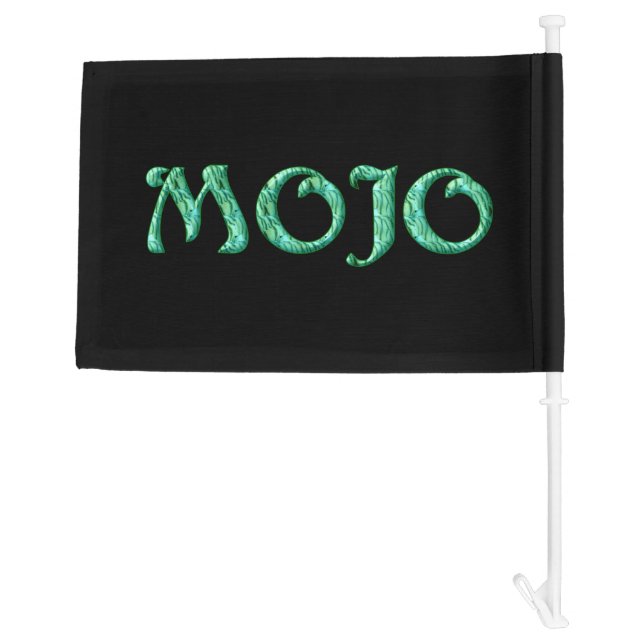 Mojo black car and boat flag (Back)