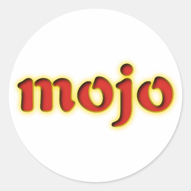 mojo classic round sticker (Front)