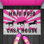 Mojo Dojo Casa House Western Horses Pink Girly Doormat