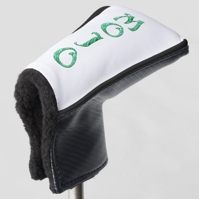 Mojo golf club putter cover (3/4 Front)