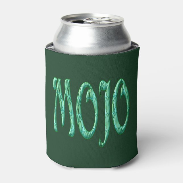 Mojo green can cooler (Can Front)