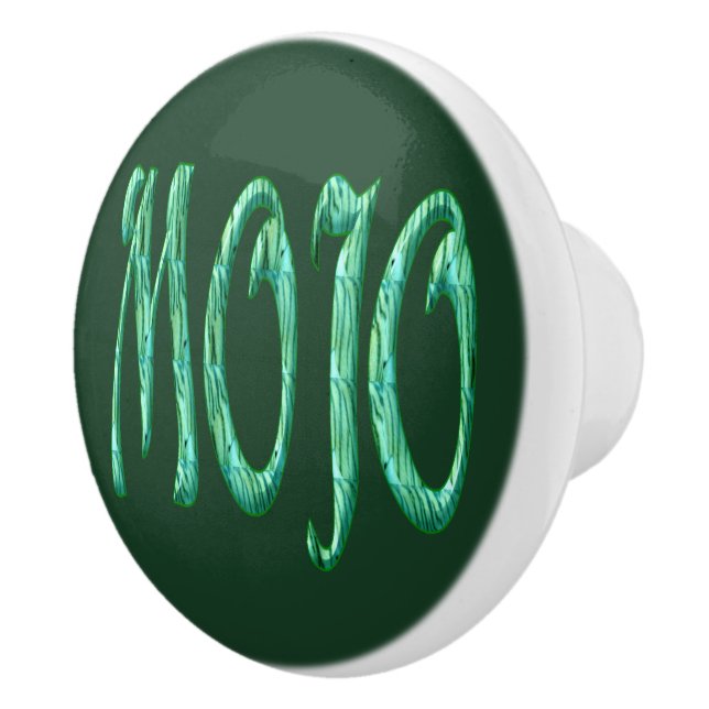 Mojo green ceramic knob (Right)