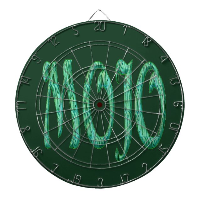 Mojo green dartboard (Front)