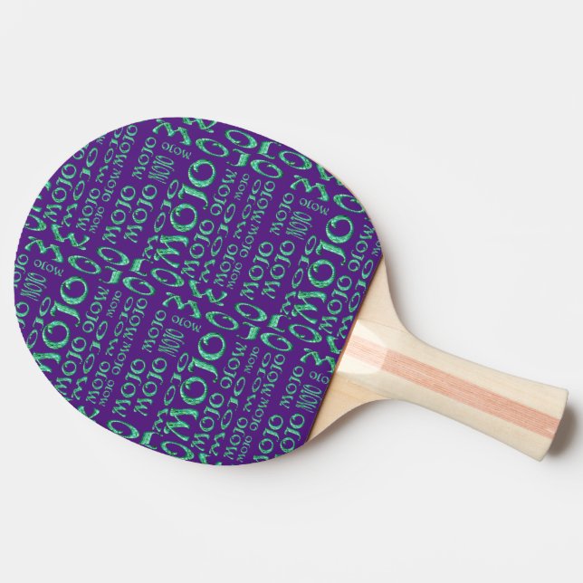 Mojo green magic purple ping pong paddle 2 sided (Back Side)