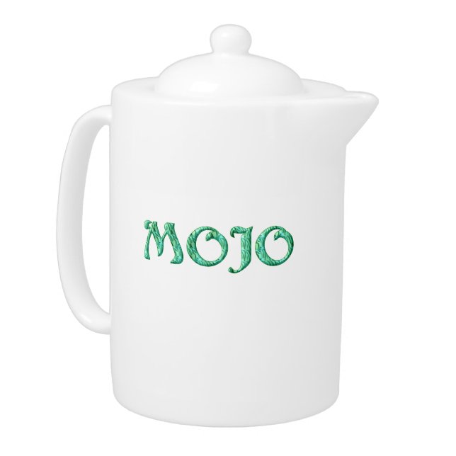 Mojo green porcelain teapot (Left)