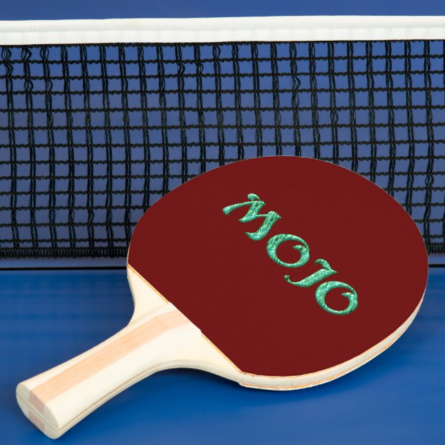 Mojo green red ping pong paddle (Insitu)