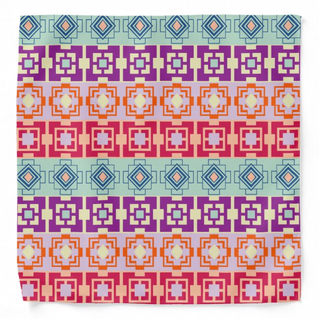 Mojo Hip Aztec Pattern Bandana (Front)