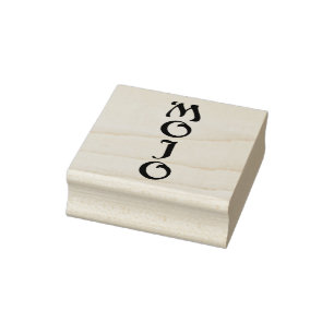 Mojo large rubber stamp vertical no handle
