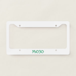 Mojo license plate frame