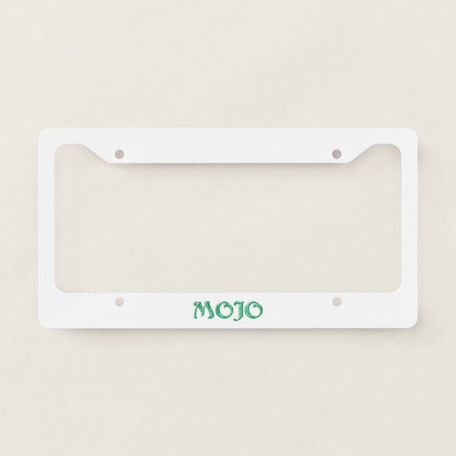 Mojo license plate frame (Front)