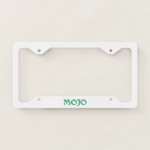 Mojo license plate frame