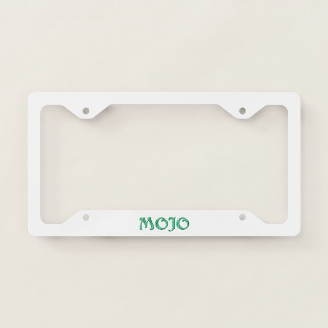 Mojo license plate frame (Front)