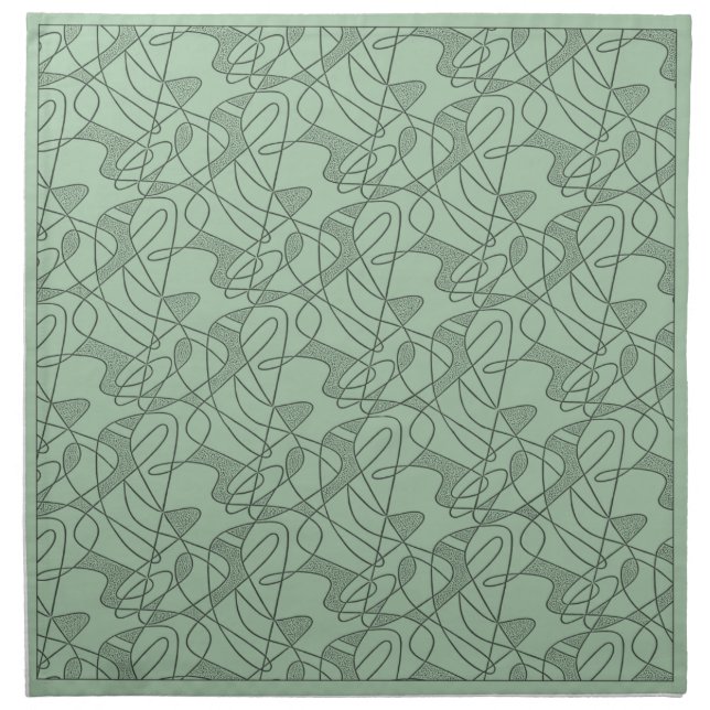 MoJo Napkin Set Of 4 : CONTEMPO - SEAFOAM GREEN (Front)