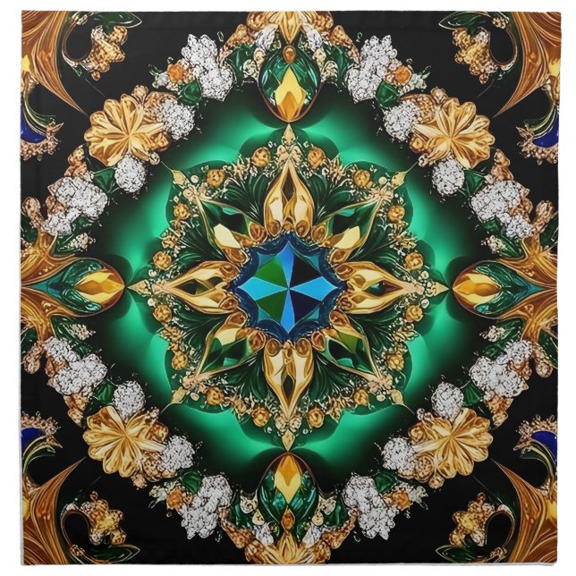  MoJo Napkin with Brazilian Colors Design (Front)