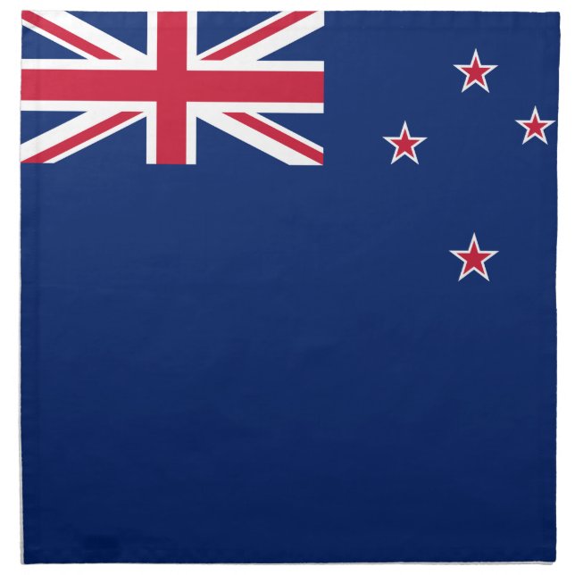 MoJo Napkin with flag of New Zealand (Front)