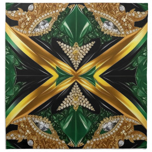  MoJo Napkin with Jamaican Colors Design