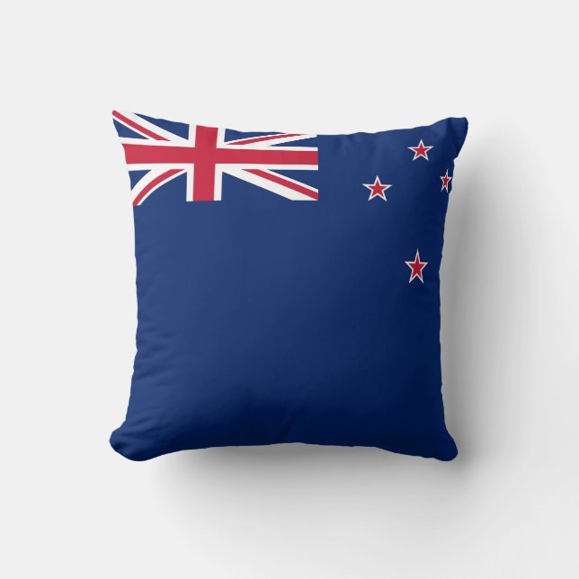  MoJo Pillow with flag of New Zealand (Front)