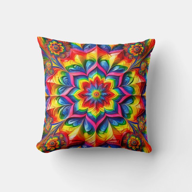  MoJo Pillow with LGBTQ Colors Design (Front)