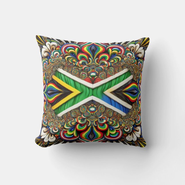  MoJo Pillow with South African Colors Design (Front)