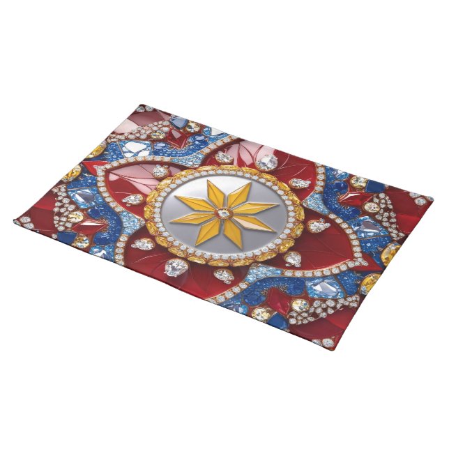 MoJo Placemat with Colombian Colors Design (On Table)