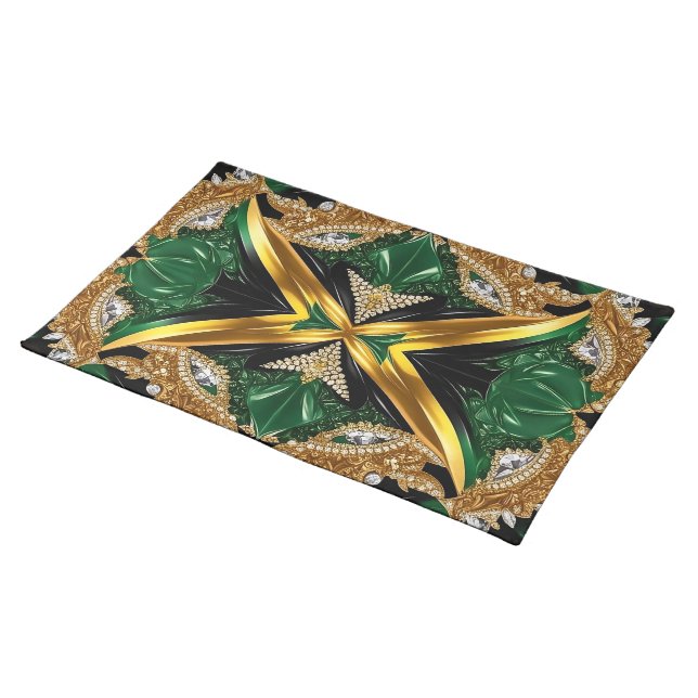 MoJo Placemat with Jamaican Colors Design (On Table)