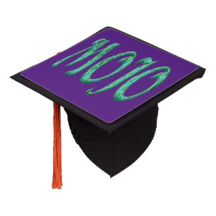 Mojo purple graduation cap