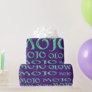 Mojo purple matte wrapping paper