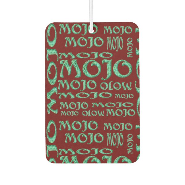 Mojo red car air freshener (Front)