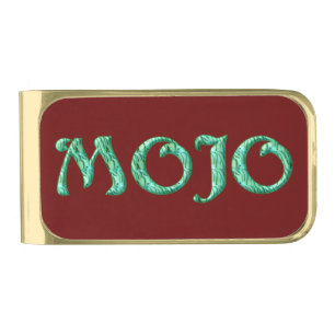 Mojo red gold money clip