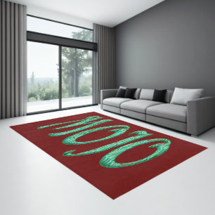Mojo red indoor large area rug