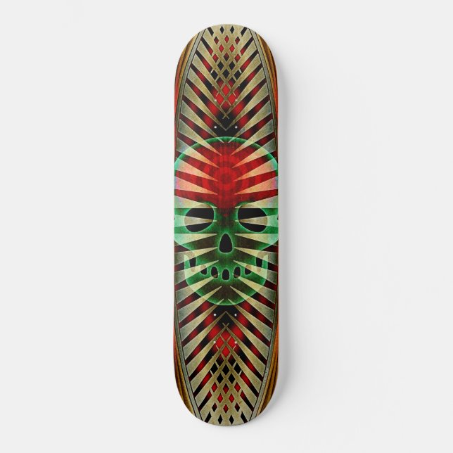 Mojo Skull Skateboard (Front)