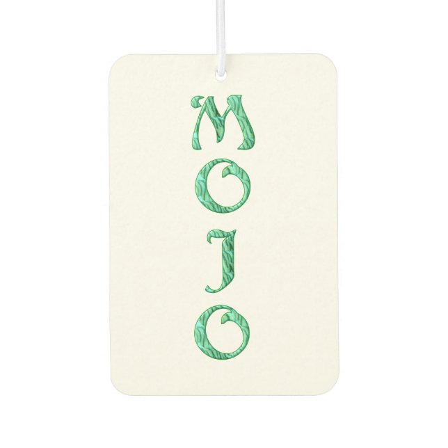 Mojo white car air freshener (Front)