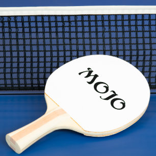 Mojo white ping pong paddle