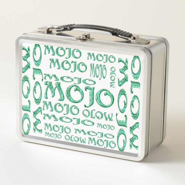  Mojo white stainless lunchbox (Front)