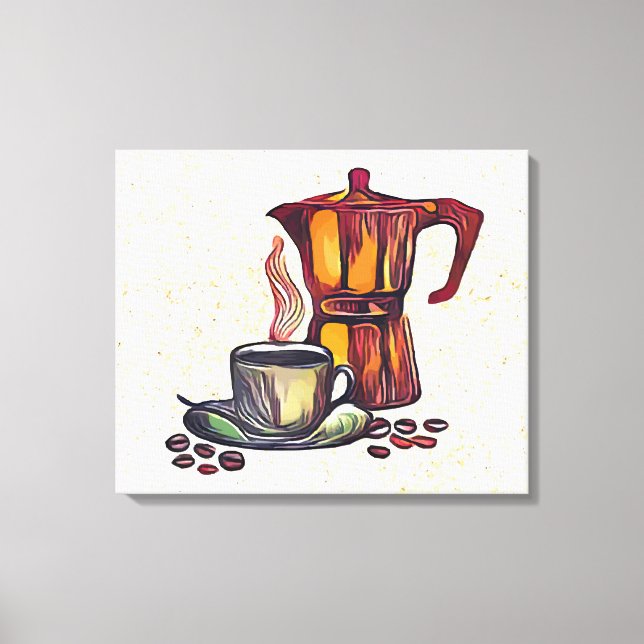 moka pot canvas print (Front)
