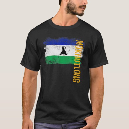 Mokhotlong Lesotho Flag For Basotho Men Women Kids T_Shirt