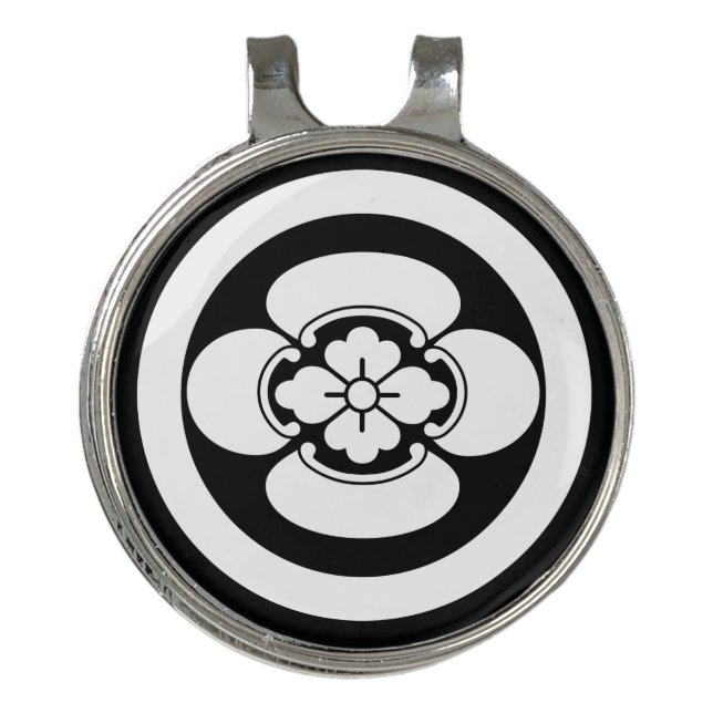 Mokko in a circle golf hat clip (Front)