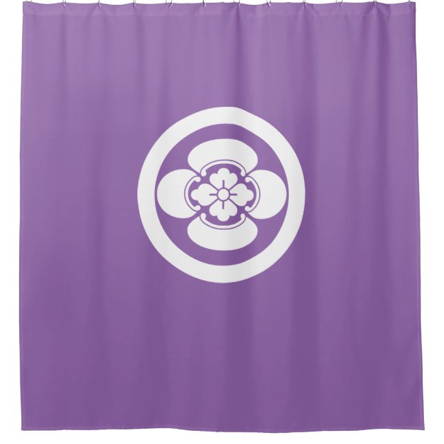 Mokko in a circle shower curtain (Front)