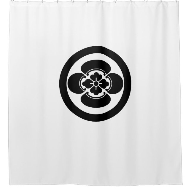 Mokko in a circle shower curtain (Front)