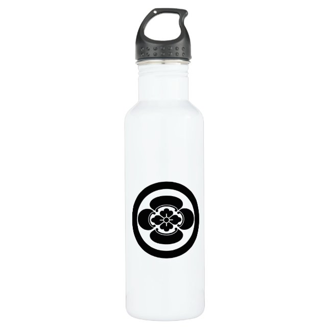 Mokko in circle stainless steel water bottle (Front)