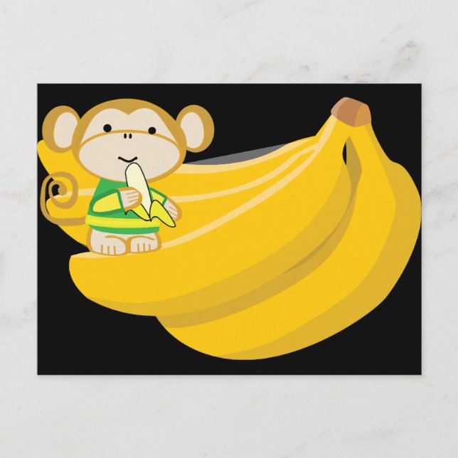 Mokko's Big Bunch Postcard - Black (Front)