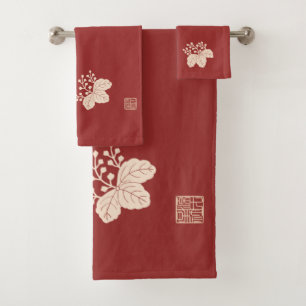 Mokkoukirimonhirasya-Jinbaori Bath Towel Set