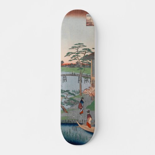 Mokuboji Temple Vintage Ukiyo_e Japanese Art Skateboard