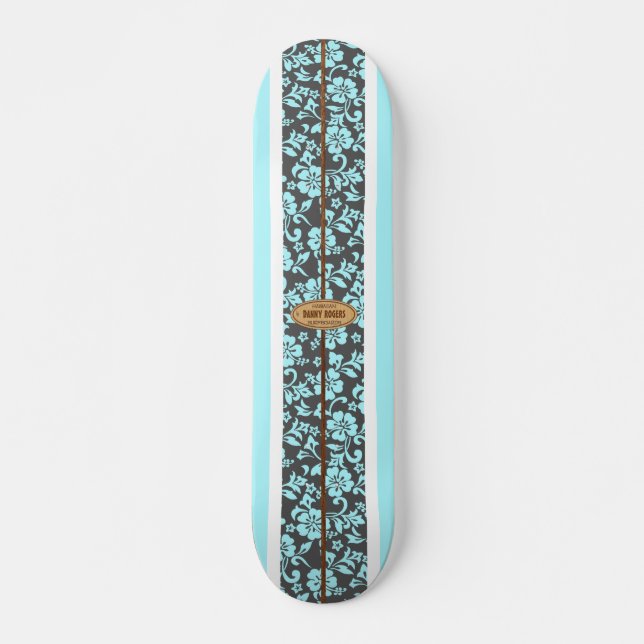 Mokuleia Customizable Vintage Surf Skateboard (Front)
