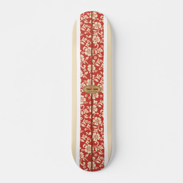 Mokuleia Customizable Vintage Surf Skateboard (Front)