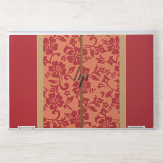Mokuleia Hawaiian Faux Wood Red Surfboard HP Laptop Skin