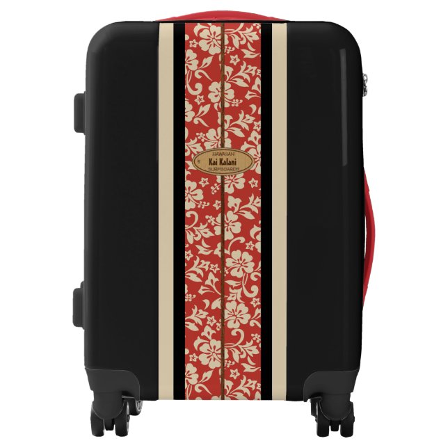 Mokuleia Hawaiian Tropical Monogram Surfboard Luggage (Front)