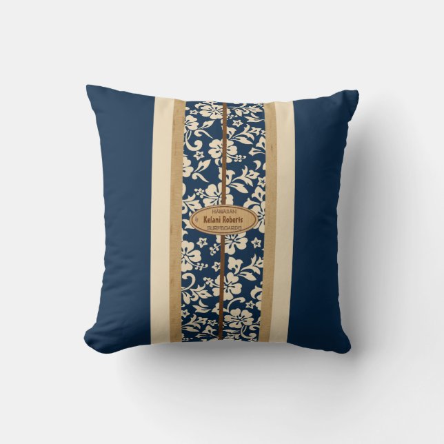 Mokuleia Surfboard Customizable Square Pillows (Front)