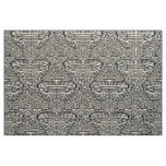 Mola Bird - Black White Version 3 Fabric